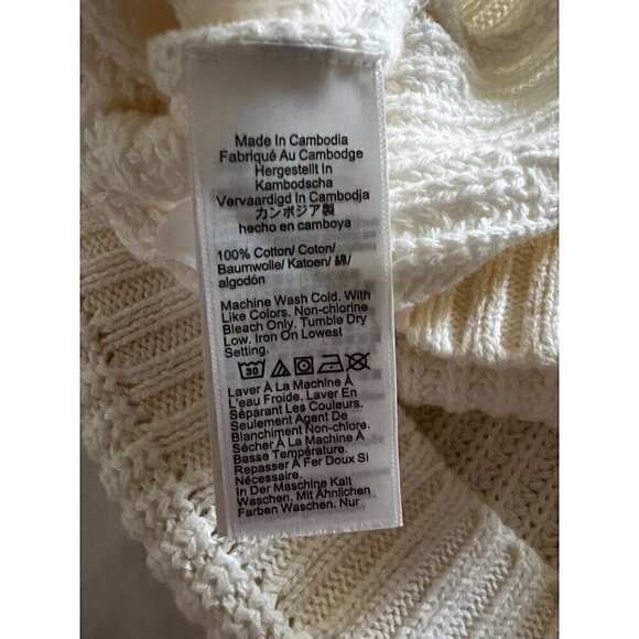 J.Crew Factory Women's Sweater Vest Ivory Size XXL - Picture 6 of 9